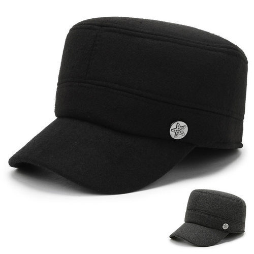 中老年男士保暖护耳棉帽