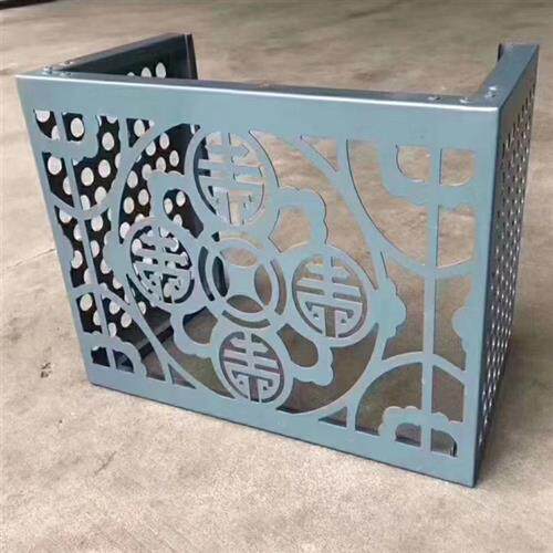 铝合金暖气罩 铝空调外机框架铝百叶 护栏铝格栅一体成型可做木纹