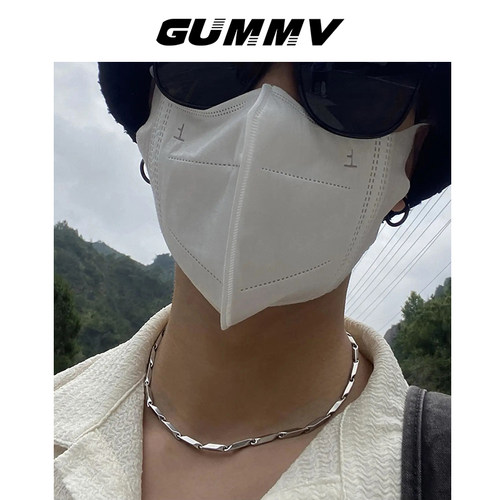 锁骨链配饰高级感菱形钛钢项链