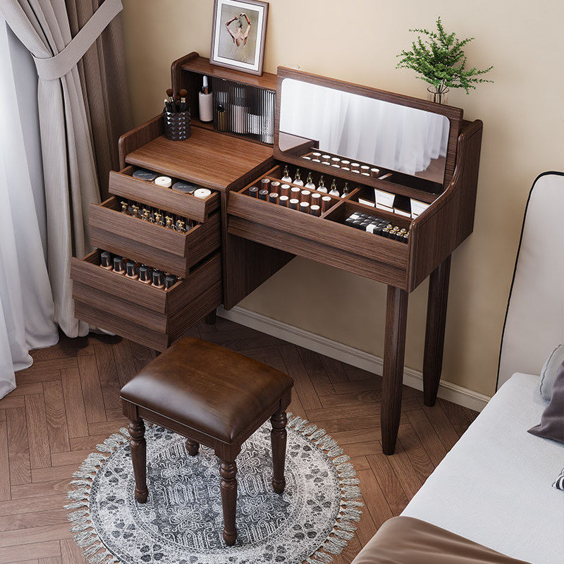 化妆台收纳柜化妆台实木卧室翻盖化妆桌现代简约书桌化妆桌一体,住宅家具,梳妆台/桌,淘宝优惠券,粉丝福利购,淘宝优惠卷