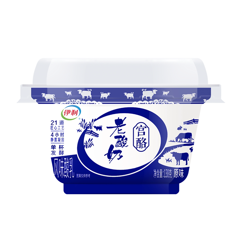 伊利碗装风味发酵乳老酸奶138g