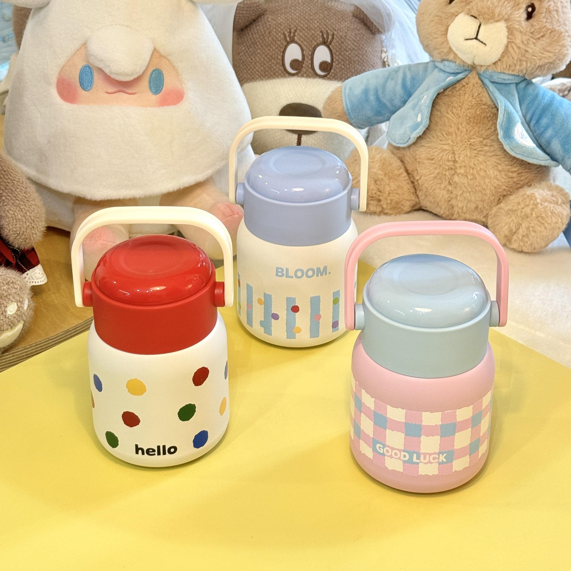 316焖烧杯不锈钢保温饭盒桶便携水杯ins高颜值焖粥罐早餐杯牛奶杯