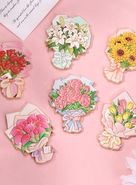 新款文创鲜花冰箱贴家居装饰贴旅游纪念品新年冰箱贴小礼品冰箱贴