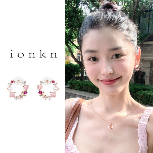 花朵蚊香盘耳夹女小众新款高级