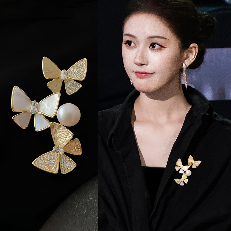 气质高级蝴蝶胸针女款奢华大气精致时尚固定大衣西装别针胸花配饰,饰品/流行首饰/时尚饰品新,胸针,淘宝优惠券,粉丝福利购,淘宝优惠卷