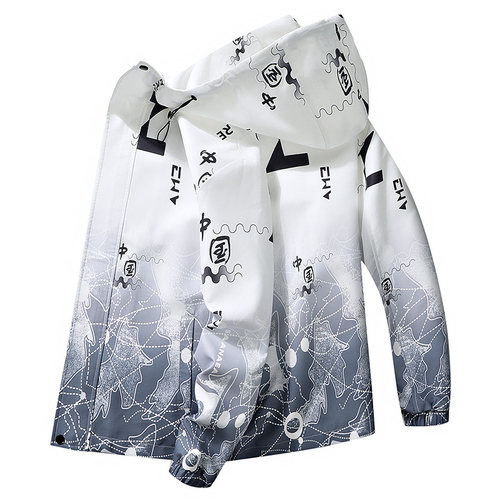 渐变男士外套橄榄兄弟加绒春秋