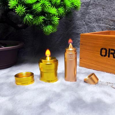 Mini portable glass chain alcohol lamp