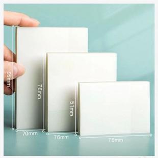 Transparent Sticky Note Pad, 3 Different Size See Through Cl