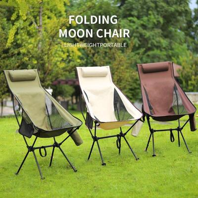 Ultralight Folding Moon Chairs Outdoor Camping Chair Removab