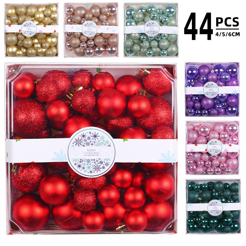 3/4/5cm Christmas Ball set Christmas tree ornament圣诞树挂饰