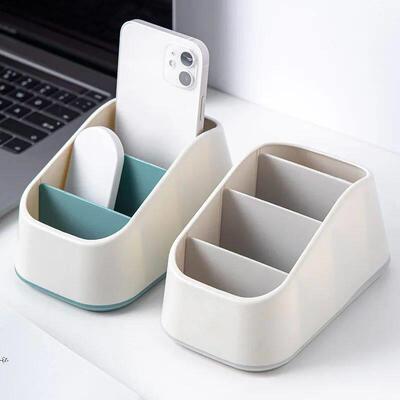 Remote Control Holder 4 Slot Desktop Storage Box Tv Remote C