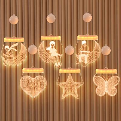 Room decoration lights 3D hanging lights night lamp 小夜灯