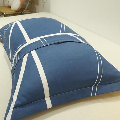 2pcs cotton bed set bedding color plain pillow case 47X74cm