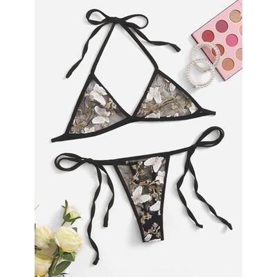 Fun lingerie, three point bra, T-shirt, underwear