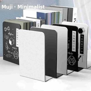 Lconcise style bookends desktop metal book stand金属书立书架