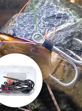 Live Shrimp Hook Steel 10 Pieces Three Fishing Hooks Fish
