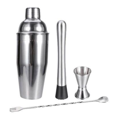 4 Pcs Cocktail Shaker Drink Making Tool Mixologist Barware