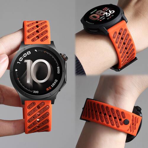 适用于OPPO Watch X3/X2表带4pro手表Watch S双色透气斜纹替换带
