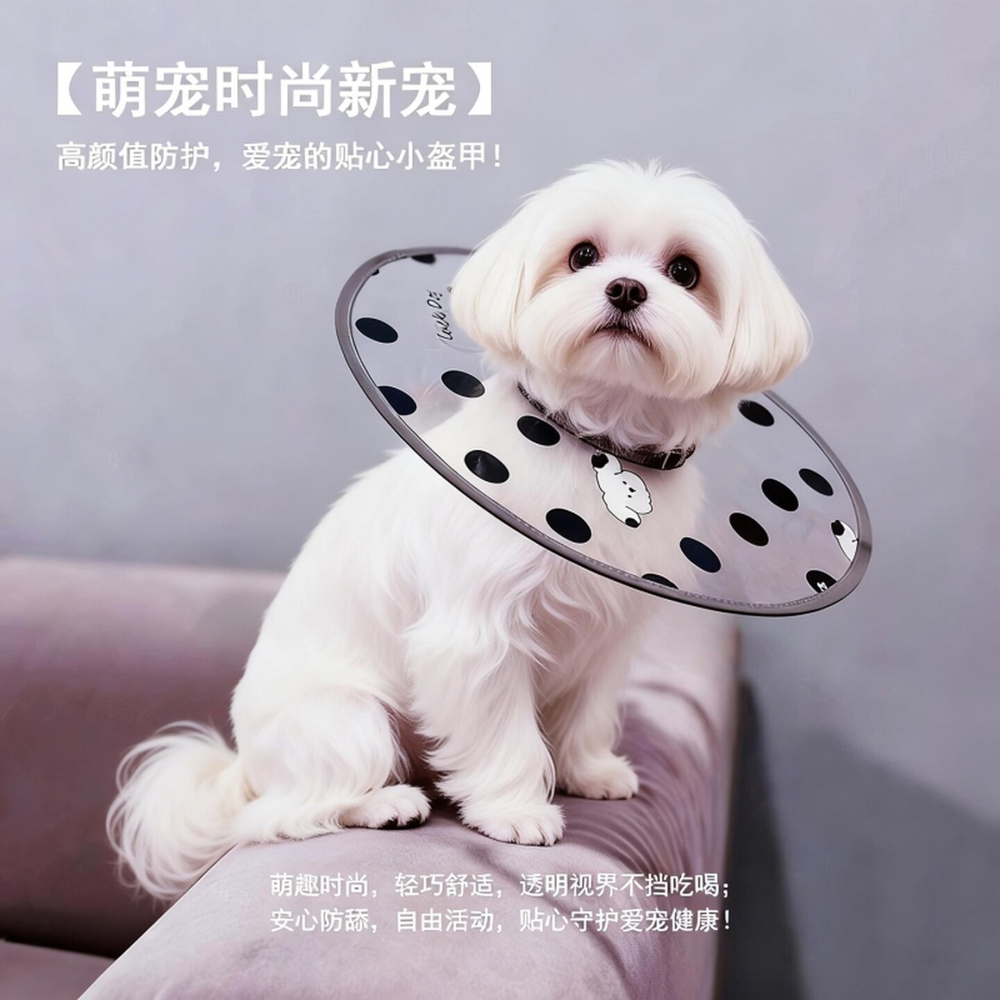 宠物猫咪透明项圈头套猫生病绝育受伤狗狗脖套防舔防咬伊丽莎白圈