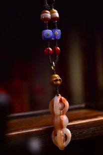 老藏式手编绳天珠金刚降魔杵又名羯磨杵老师傅纯工手打磨巧夺天工