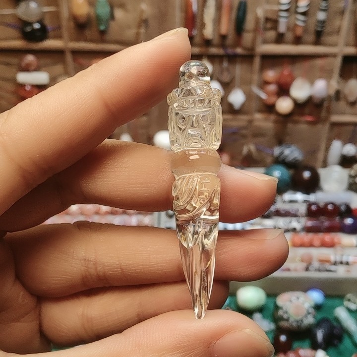 老白水晶降魔杵,饰品/流行首饰/时尚饰品新,其它首饰,淘宝优惠券,粉丝福利购,淘宝优惠卷