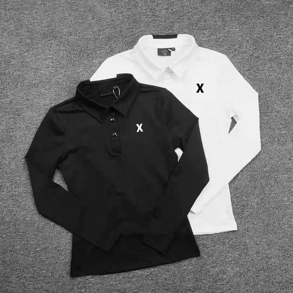 px高尔夫女装长袖T恤速干透气弹力户外运动球服休闲POLO衫可定制