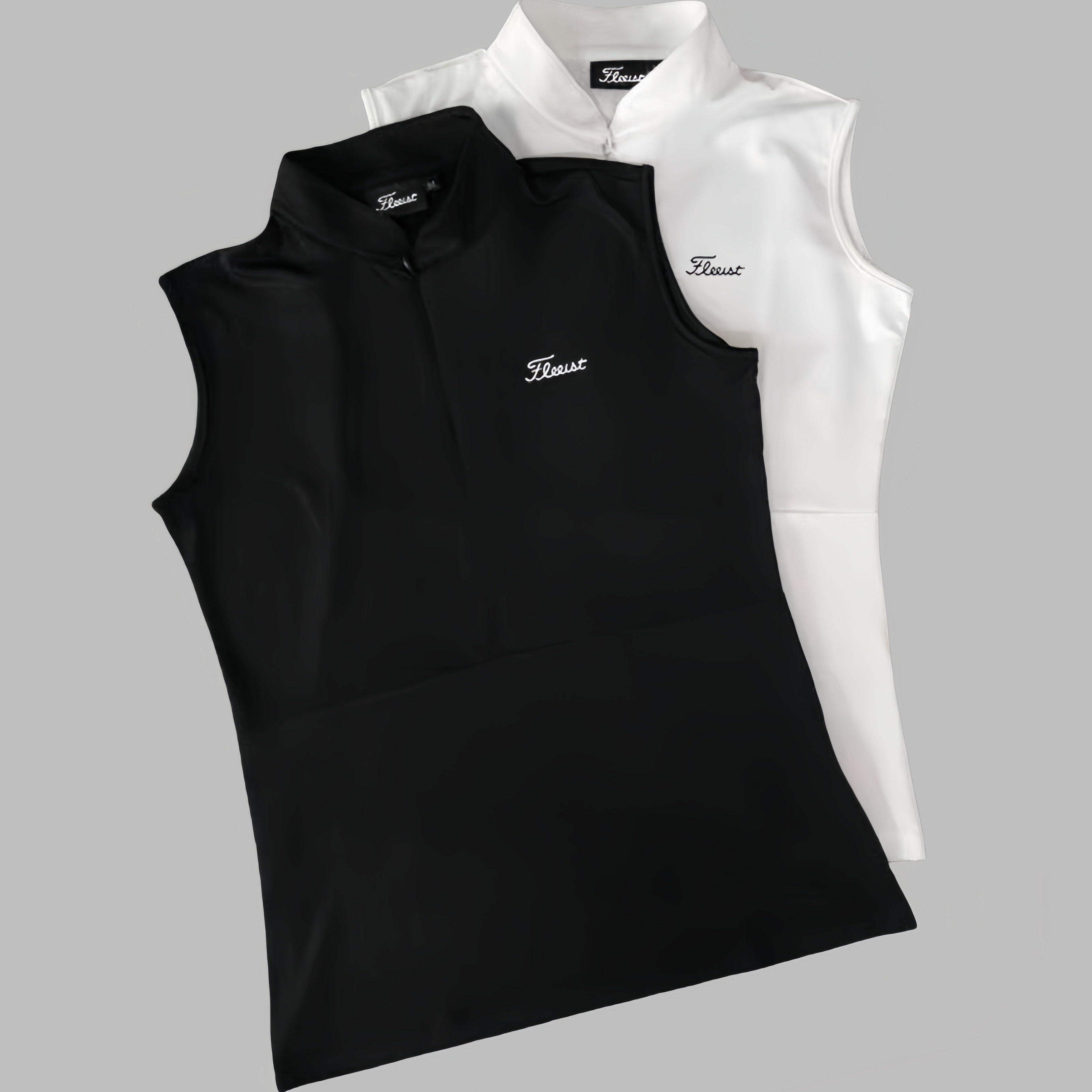 高尔夫女装无袖背心速干拉链款