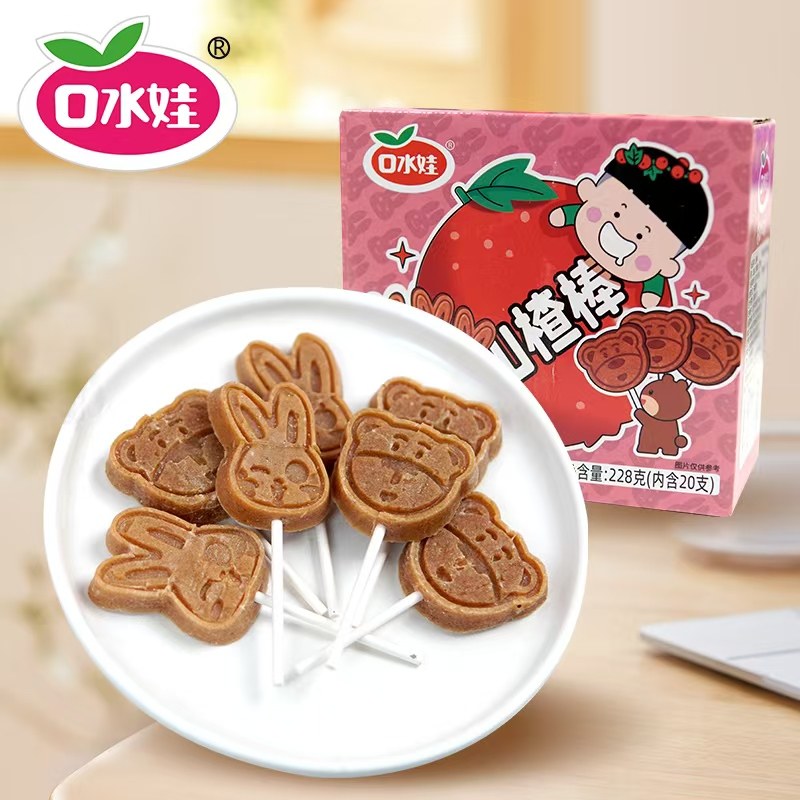 口水娃楂棒棒糖228克山楂片条卷原味宝宝零食无添加剂开胃小零食,零食/坚果/特产,山楂类制品,淘宝优惠券,粉丝福利购,淘宝优惠卷