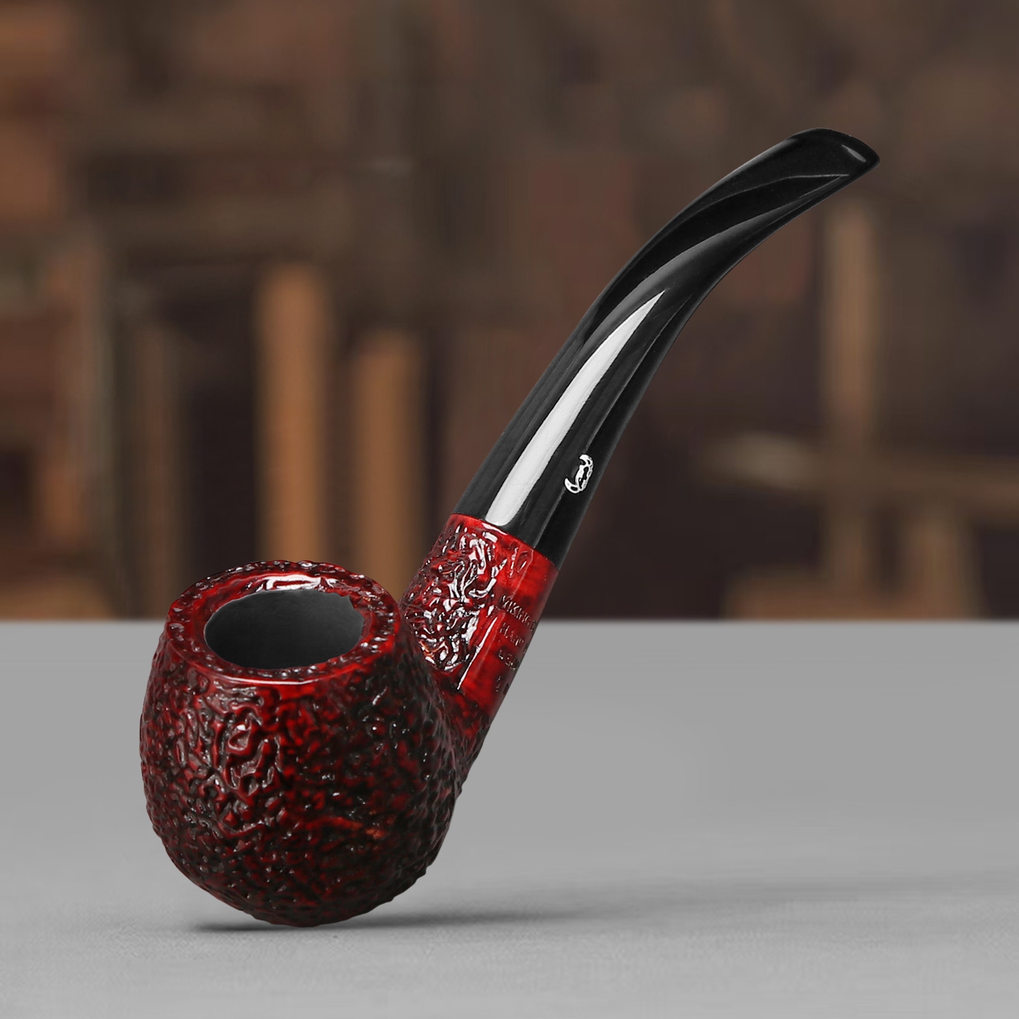 石楠木牛头烟斗手工实木烟斗