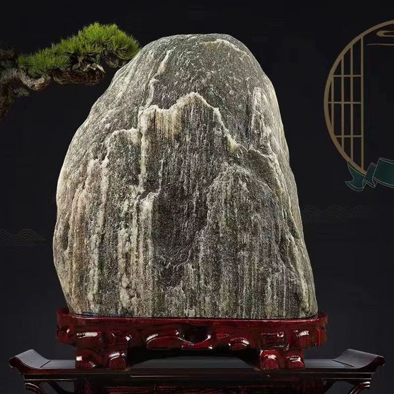 2025年新款天然泰山奇石镇宅摆件风水石室内装饰石包邮