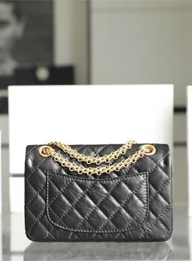 2.55复古经典女包reissued系列女包胎牛皮雕花链条菱格小方包mini