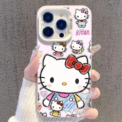 多彩可爱猫咪适用vivoY600Pro手机壳Y500s彩银磨砂Y300Ty200y100i长续航版y93sy78+y76sy70sy53sy37Cy36my35+