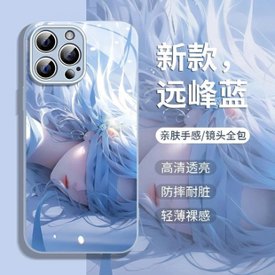 动漫蒙眼少女适用vivoS60S50Promini手机壳玻璃S30S20s19s18s17s16s15软边X300sX200x100Sx90x80x70t学生T1x