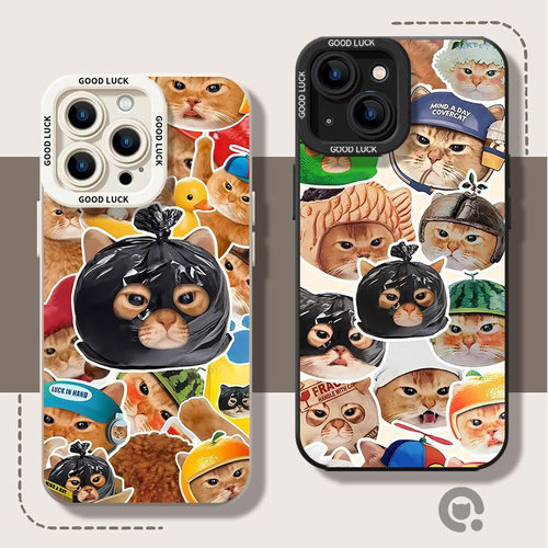 拼贴猫猫头适用WINRT荣耀Power2畅玩60Plus手机壳60050040030020010090磨砂X80ProMax魔术Magic8学生Play789T