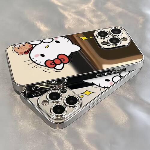 探头Kitty猫适用vivoS30Promini手机壳Z5x镜面S20s19s18s17s16电镀X300sX200x100x90x80x70x60x50少女学生T1x