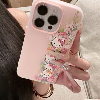 可爱花丛Kitty猫适用vivoS50S30Prominis20s19s18s17s16手机壳双层二合一X300X200X100Sx90x80x70x60t学生T1x