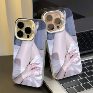 高级感白美腿适用vivoS50Promini手机壳S30s20s19s18s17s16s15彩银磨砂X300X200SX100Ultra学生X90X80X70X60t