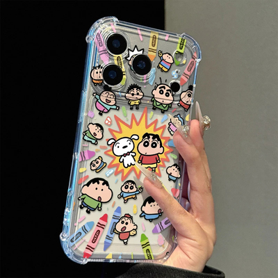 爆炸小新小白适用vivoY500i手机壳Y300Pro气囊防摔Y300Ty200iy100i续航版y78+y77y76sy70sy52sy37y36y33Ty30