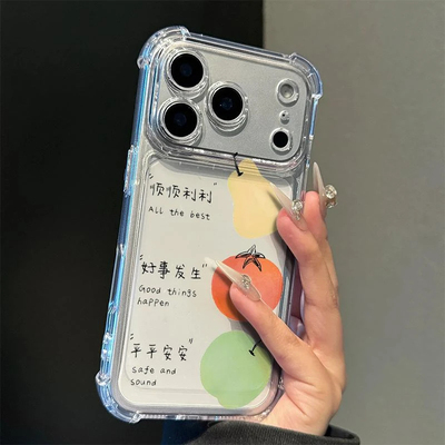 好运水果适用vivoY500i手机壳Y300Pro气囊防摔Y300Ty200iy100i续航版y78+y77y76sy70sy53ty52sy37y36y33Ty30