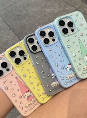 星星长帽Kitty猫适用一加ACE6T手机壳ACE5Ultra至尊版双层二合一OnePlus13T/1211R少女生1+ACE5竞速版保护套