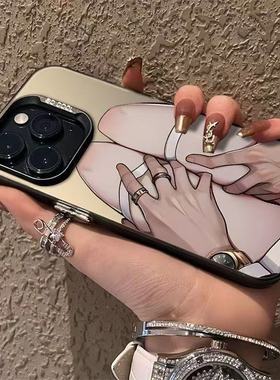 ins性感渣男风适用一加ACE6T/5至尊版手机壳一加1513T1211R彩银磨砂ACE5竞速版学生OnePlusACE3V/2Pro保护套