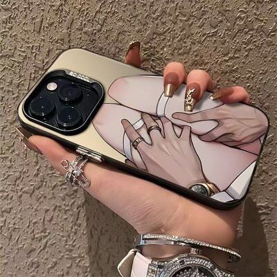 ins性感渣男风适用iPhone17Air/16Promax手机壳彩银磨砂苹果111213mini/1415学生XRXS高级感SE3代6s/7/8Plus