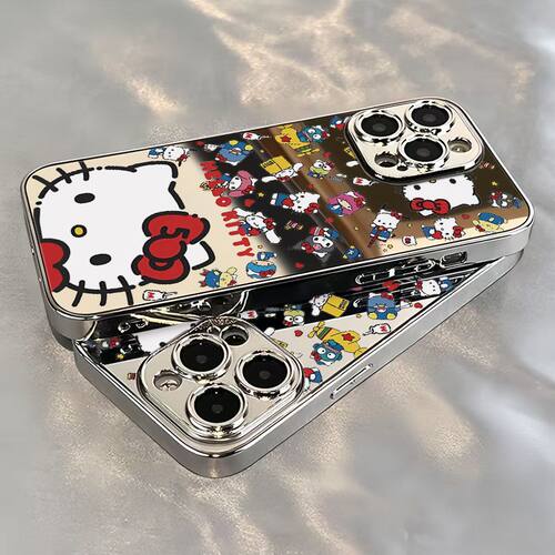 镜面满屏大脸Kitty猫适用iQOOZ10Turbo+Z9Z8Z7Z6x手机壳iQOO151312爱酷iQOONeo11109SPro+87竞速版6SE学生U5x