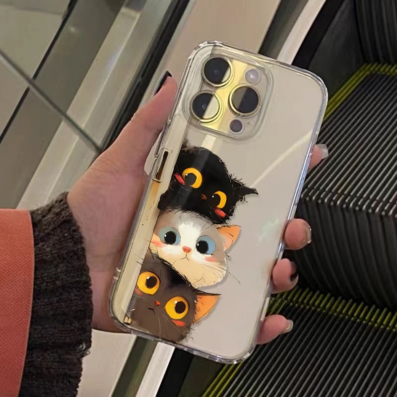 超火潦草小猫适用vivoY500y300y200iy100y93sy85y78y36m手机壳透明S30Prominis19s18s17t学生X300x200x100S