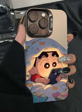 玩手机小新适用OPPOReno15141312手机壳K12K13TurboPro彩银磨砂FindX9/X8S+学生A1A3A5活力版A6GTA7A58A96A97