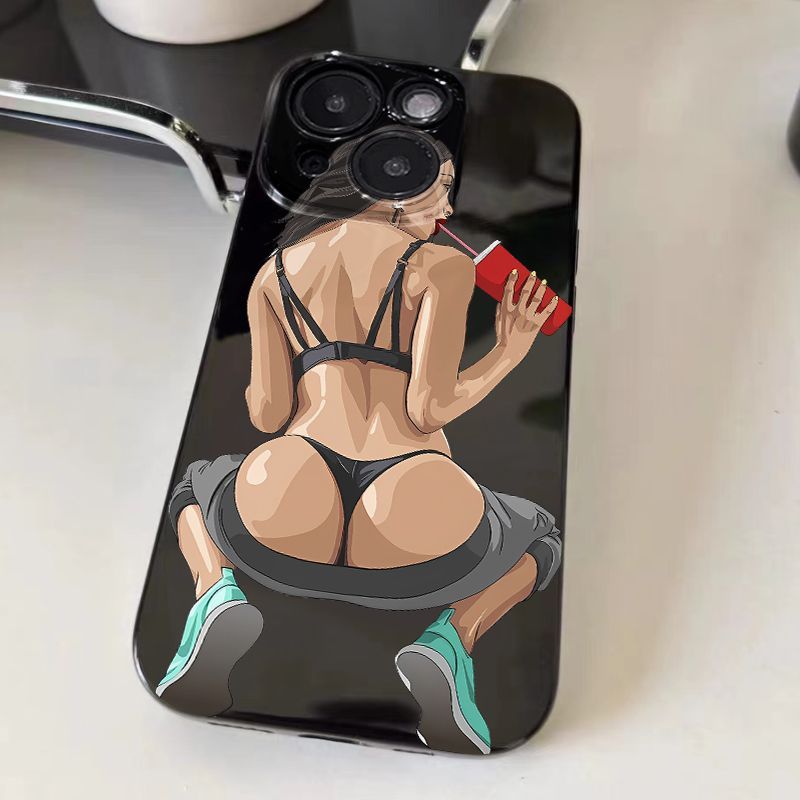 欧美可乐女孩适用iQOOZ10Turbo+Z9Z8Z7x手机壳黑色iQOONeo11109SPro+87竞速版65SE爱酷iQOO15131211学生U1U5e