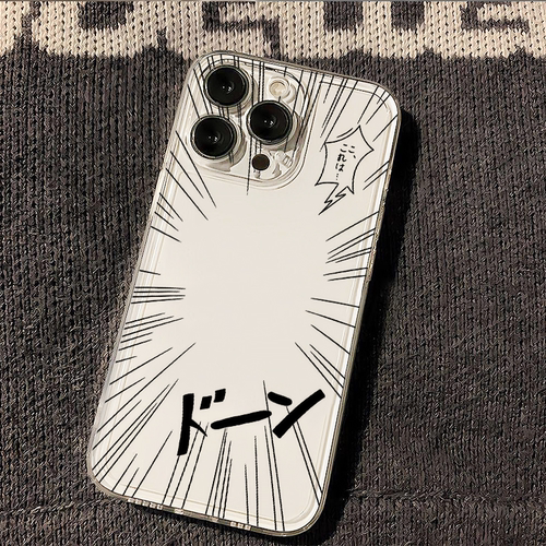 日系漫画简约线条适用真我GTNeo3/Neo2T手机壳realme1012Pro+透明V11V13V20V25V30tV50sV60学生Q3iQ5狂欢版