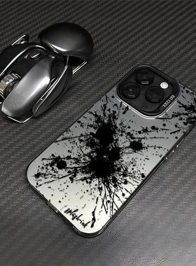 简约乌漆泼墨适用vivoS30S50Prominis20s19s18s17手机壳彩银磨砂X300x200S学生Y500y300y200y100iy78y37y36m