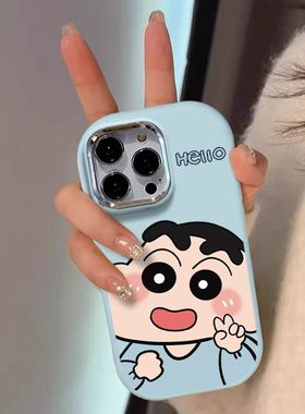 比耶蜡笔小新适用iQOOZ10Turbo+Z9Z8Z7Z6Z5手机壳iQOONeo11109SPro+87竞速版6se少女U3xU5e爱酷iQOO15131211S