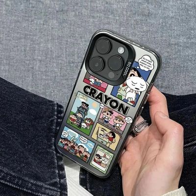 动漫蜡笔小新漫画适用iQOOZ10Turbo+Z9Z8xZ7i手机壳iQOONeo109SPro+87竞速版6SE彩银磨砂爱酷iQOO131211S学生